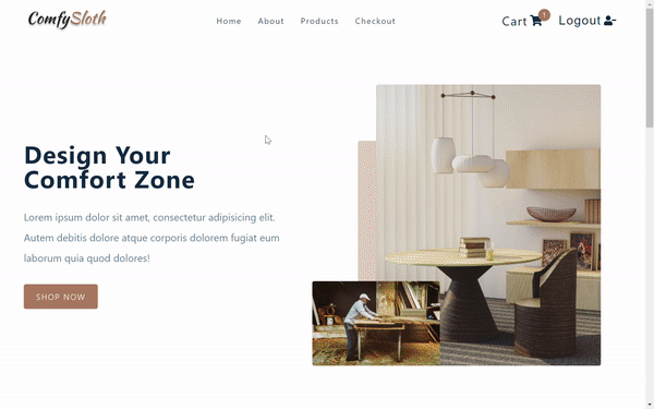 Comfy Sloth - Frontend App